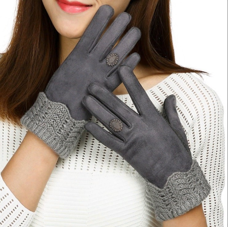 taille des gants en daim pour femmes