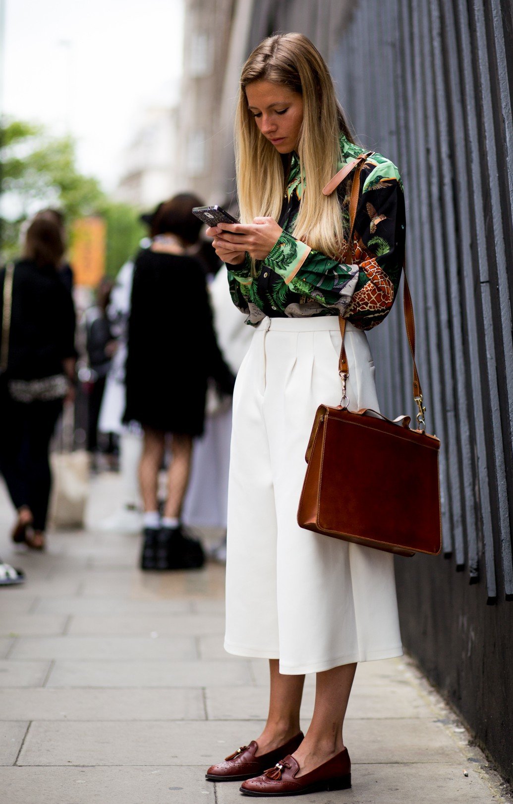 Brown loafers with a dress