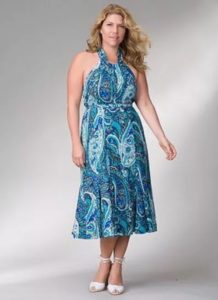 summer sundresses para sa 50 taon na may American armhole