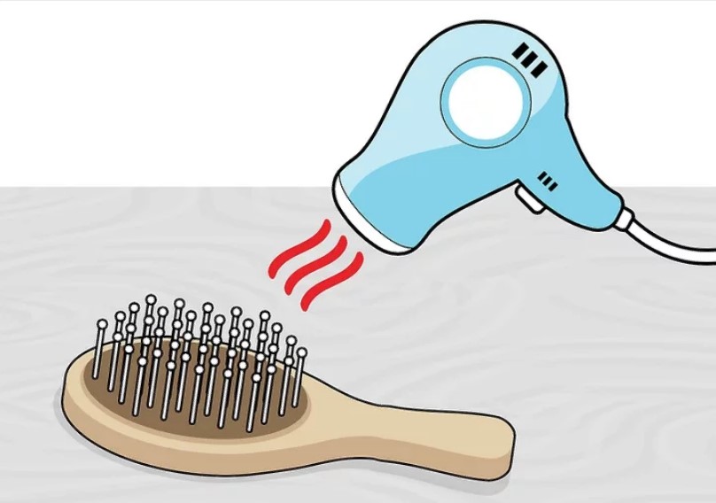 massage brush blow dry