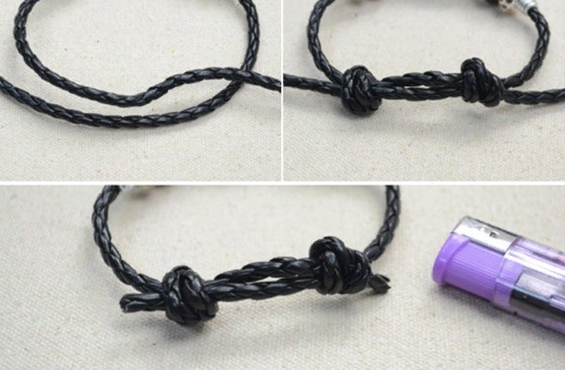 sliding knot for bracelet