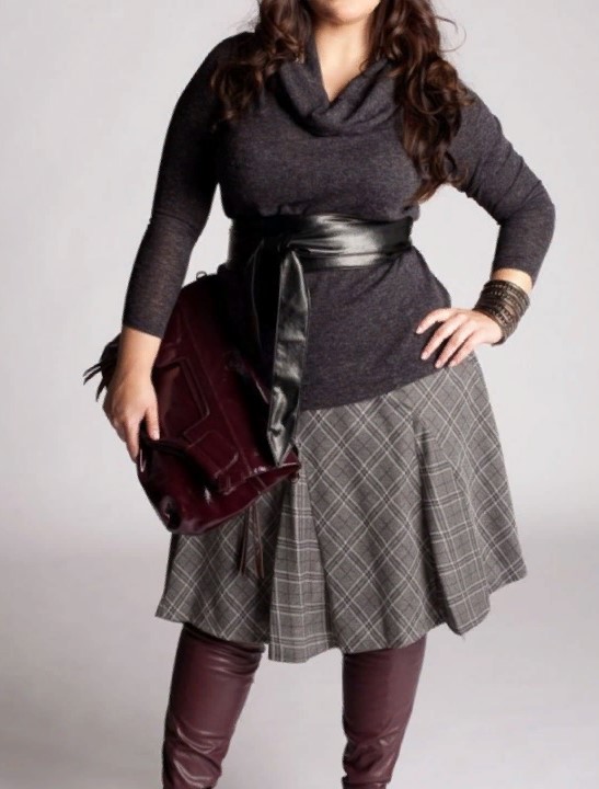 A-line A-line skirt for plus size ladies