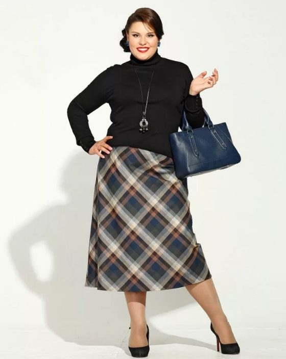 Skirt A-line A-line untuk wanita gemuk