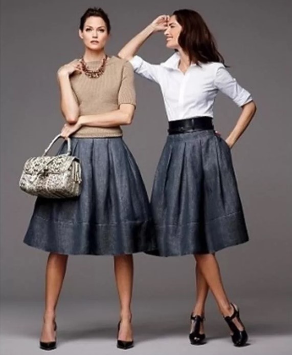 A-line skirt business style