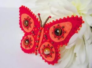 felt butterfly clip 3