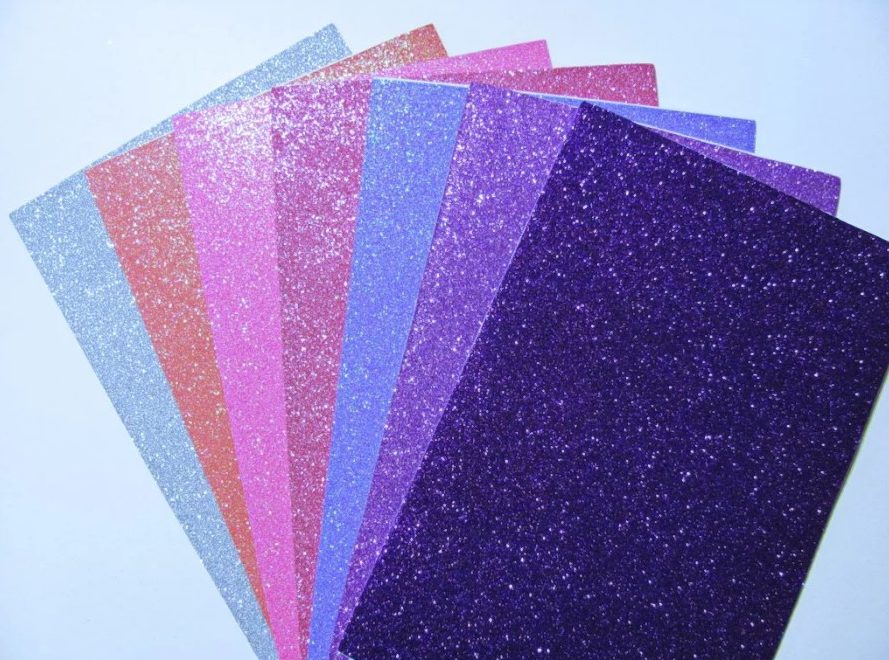 glitter foamiran hårnål 1