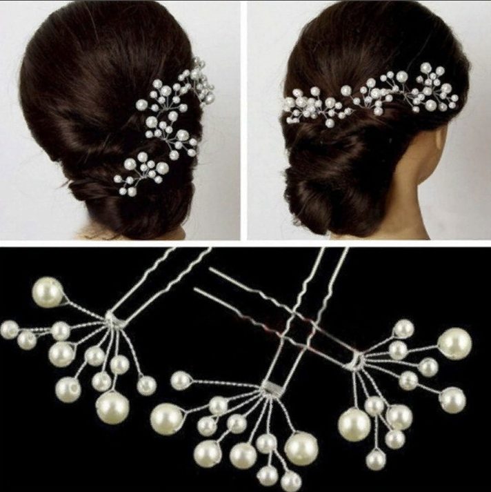 hairpin made of wire and beads 8