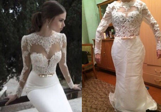 similar a un vestido de novia