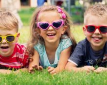 Children with glasses