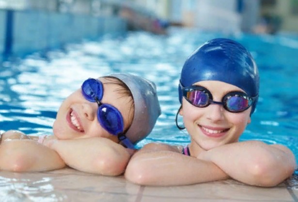 children swimming goggles