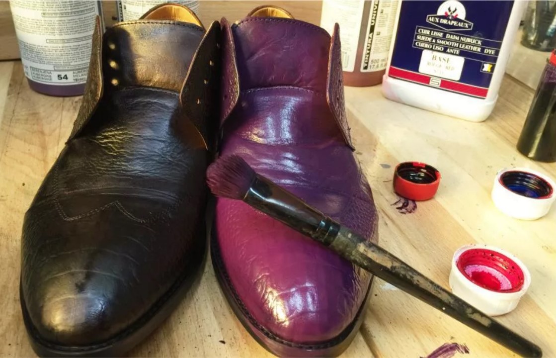 peinture à chaussures