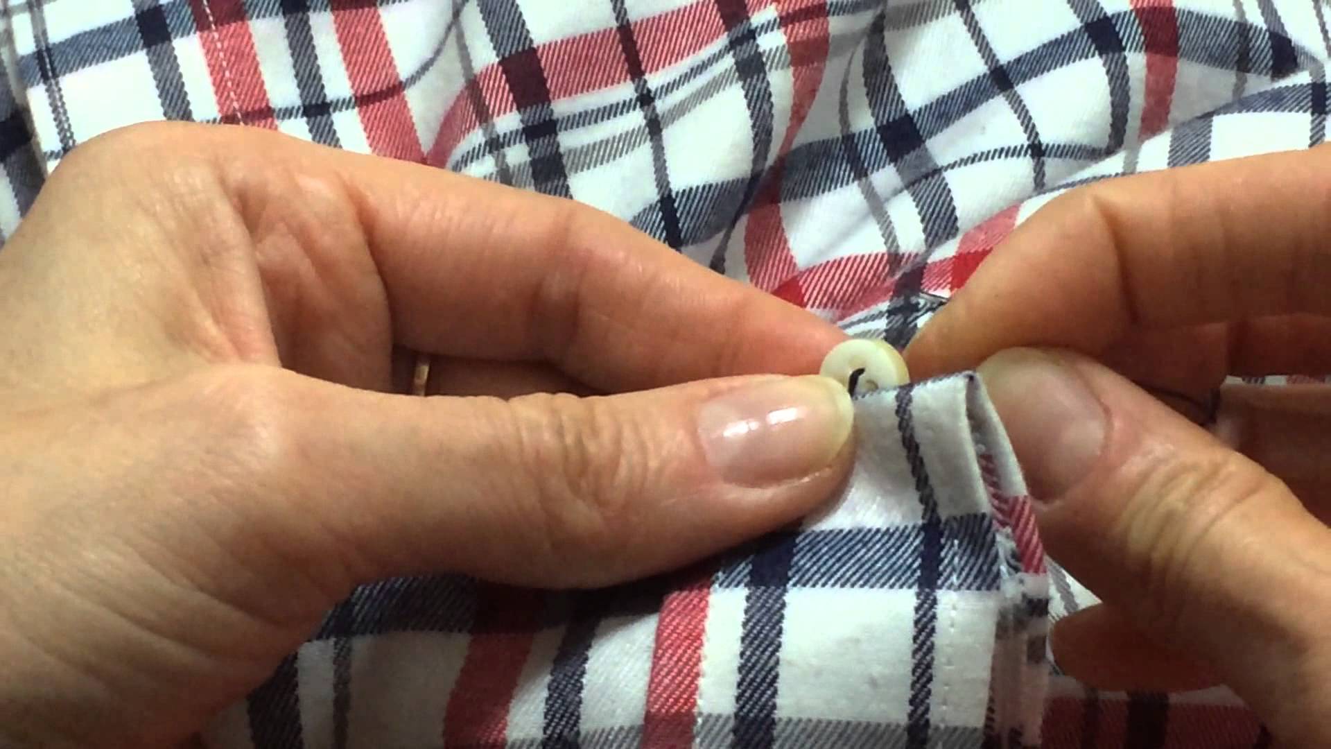 sew on a button