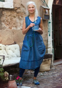 vestit boho blau