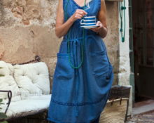 robe bohème bleue