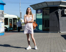 girl in sneakers