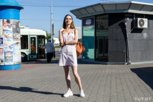 girl in sneakers