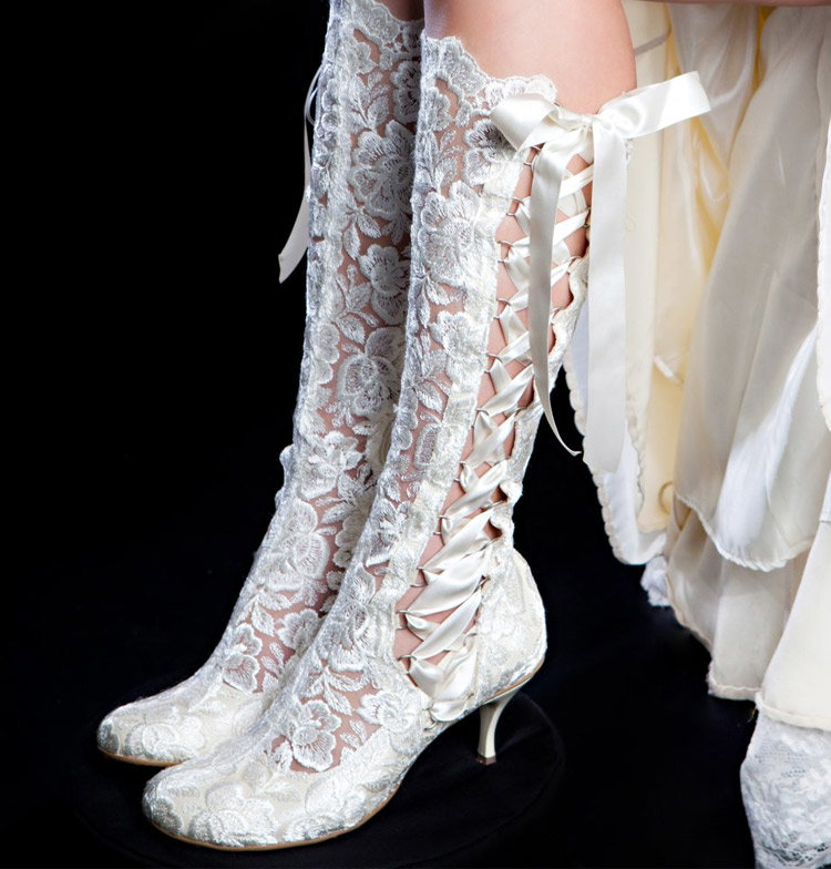 botas de renda