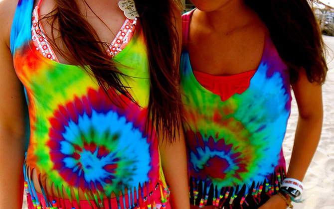 Tie-dye-stil: hur man blir unik