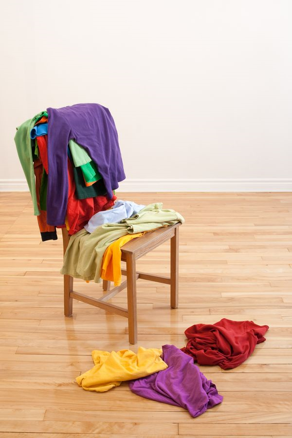 Why clothes should not be hung on the back of a chair