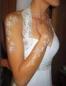 witte hennaarmband