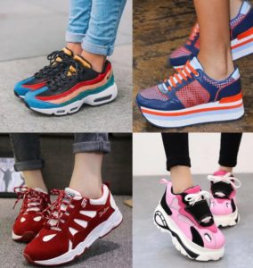 Sneakers-stoking dan model bergaya lain untuk musim panas 2019