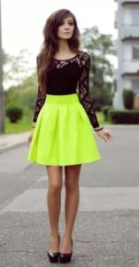 neon met zwart