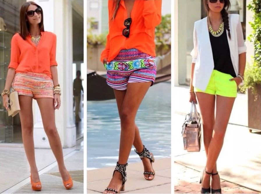 neon med shorts