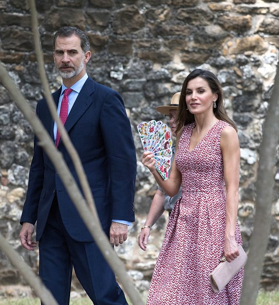 Dronning Letizia med sin mand