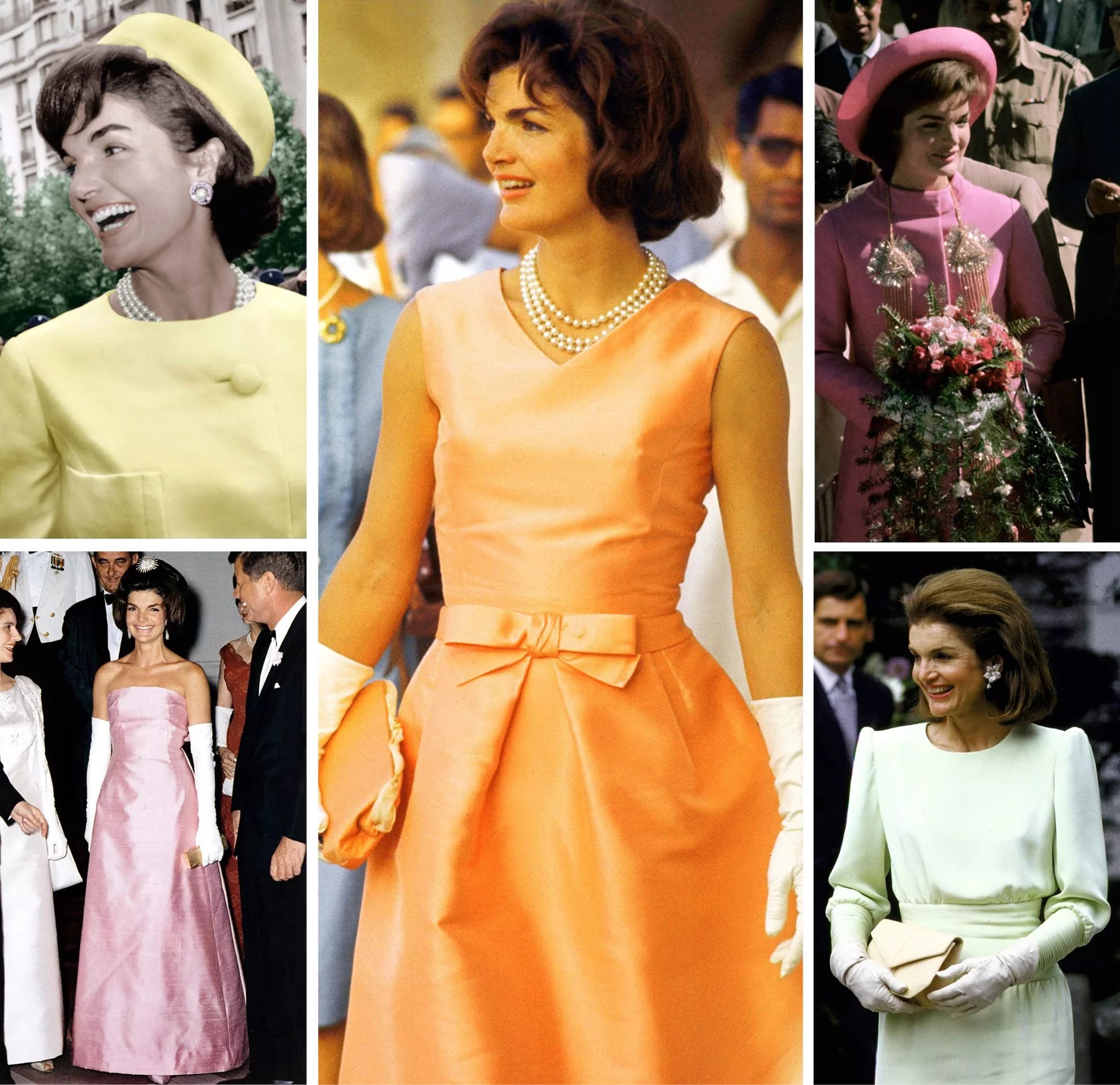 Jacqueline Kennedy - olika outfits