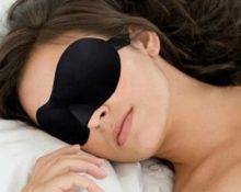 maschera per dormire con gli occhiali