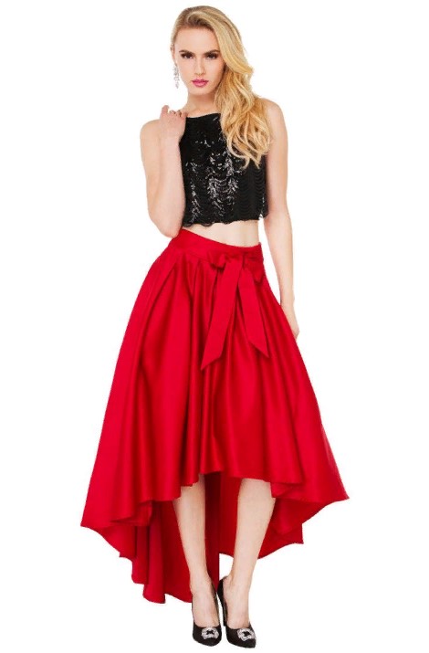 skirt merah