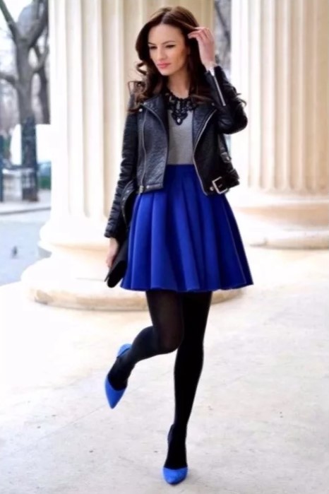 skirt cobalt