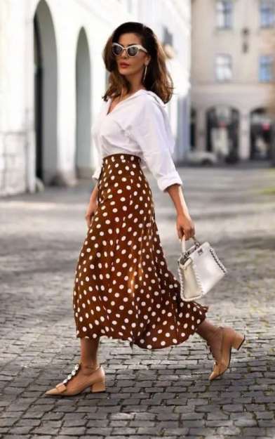 40 years polka dot skirt