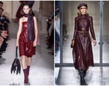 Leren jurk - modetrend voor herfst 2019