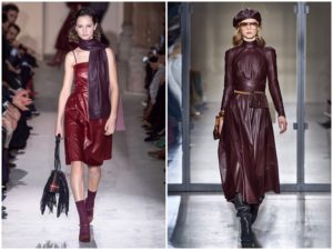 Robe en cuir - tendance mode pour l'automne 2019