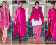 Kombinasi warna fuchsia dalam pakaian