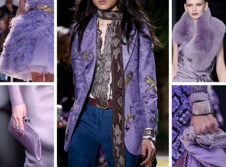 lilac in outerwear and accessories