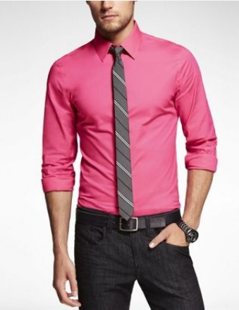 camisa rosa para homens