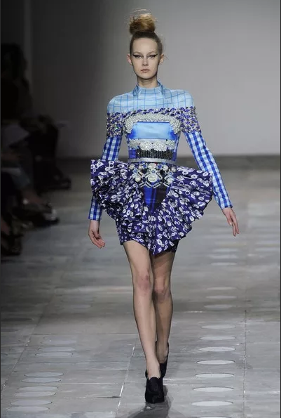 katrantzu mavi elbise