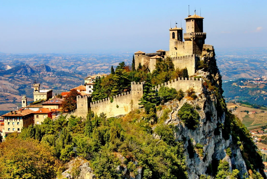 San Marino visittkort av landet