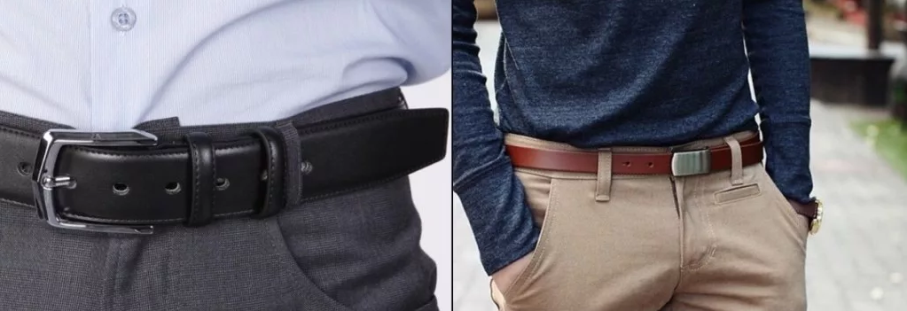 men's belt black and brown