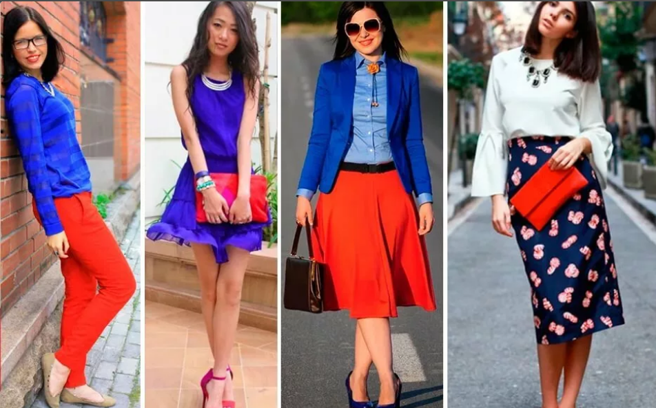 colori blu rosso stile business