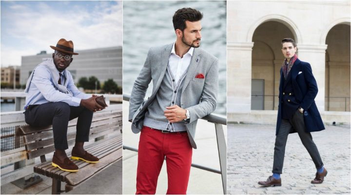 The combination of colors in clothes for men