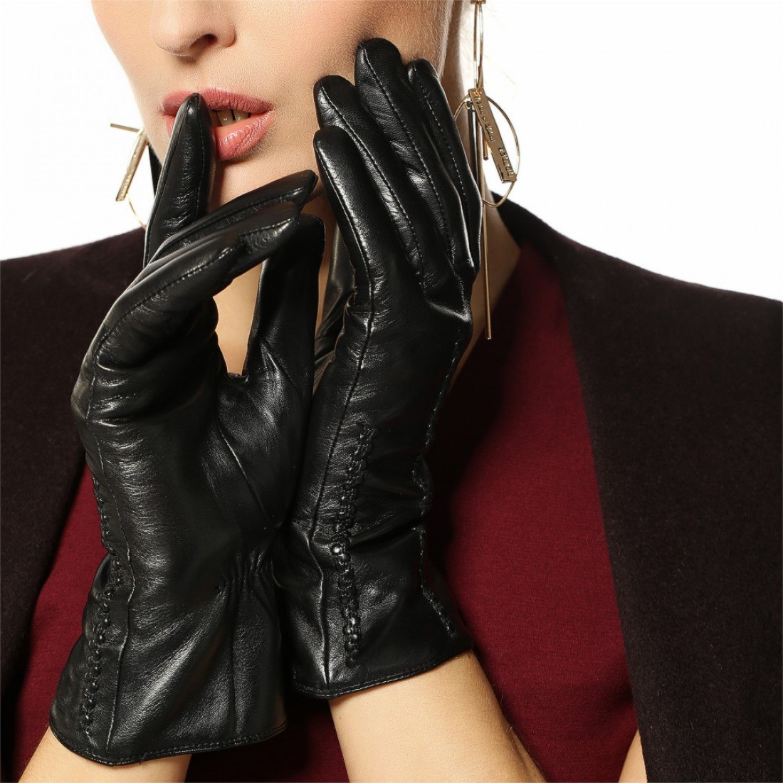 black gloves