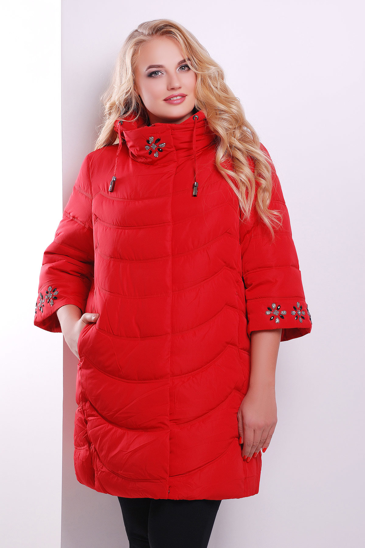 red down jacket