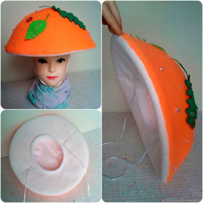 DIY mushroom costume for a boy