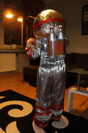 DIY astronaut costume