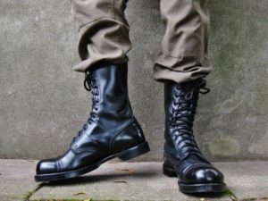 botas do exército