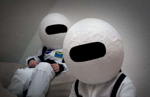 DIY astronaut costume