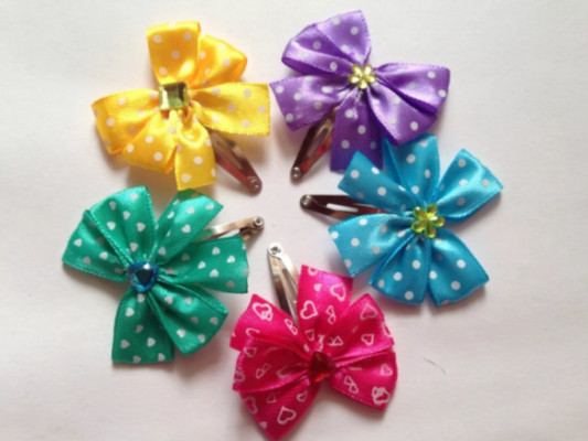 how to make a ribbon hairpin